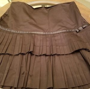 Pleated mini skirt